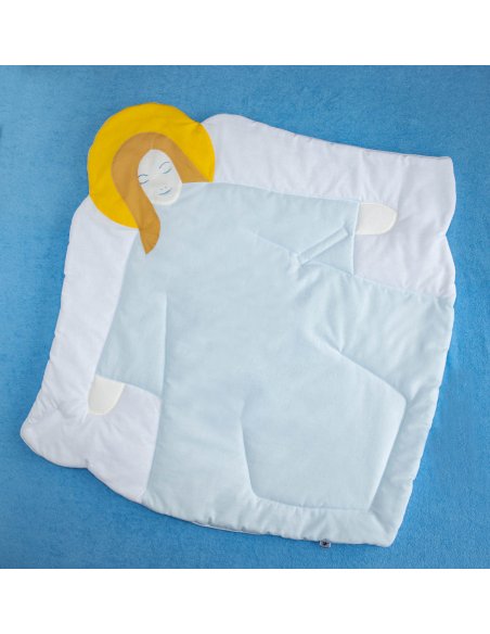 Rożek do Chrztu Św. handmade z aniołem