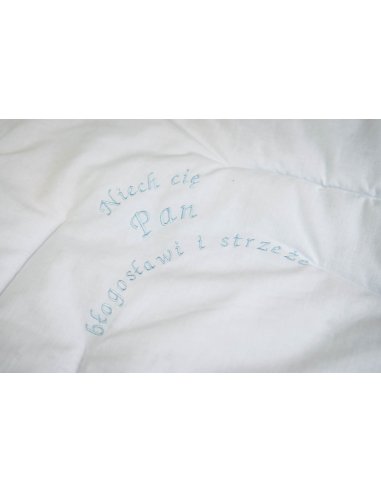 Rożek do Chrztu Św. handmade z aniołem