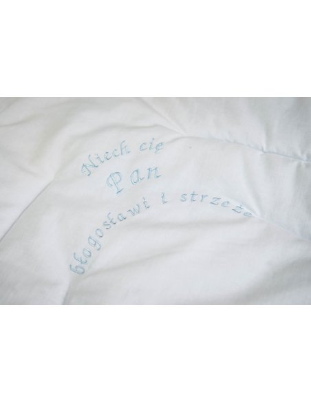 Rożek do Chrztu Św. handmade z aniołem