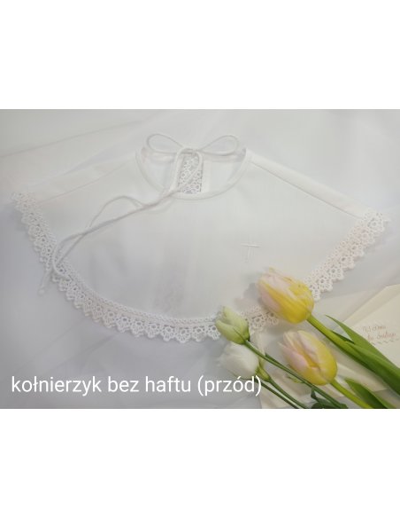Szatka do Chrztu Św. handmade - kołnierzyk bez haftu