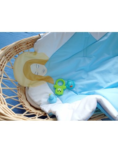 Rożek niemowlęcy handmade z aniołem -...