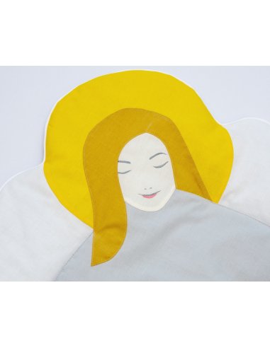 Rożek do Chrztu Św. handmade z aniołem