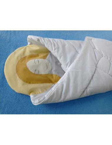 Rożek do Chrztu Św. handmade z aniołem