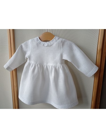 Szatka do Chrztu Św handmade - sukienka dziewczęca