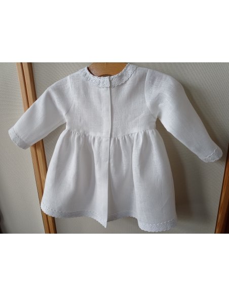 Szatka do Chrztu Św handmade - sukienka dziewczęca