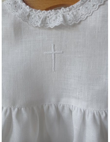 Szatka do Chrztu Św handmade - sukienka dziewczęca