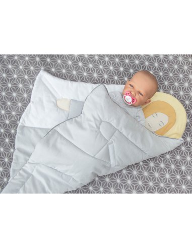 Rożek niemowlęcy handmade z aniołem -...